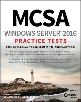 Book cover for MCSA Windows Server 2016 Practice Tests