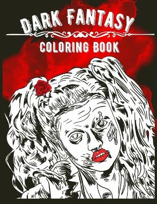 Book cover for Dark Fantasy Coloring Book