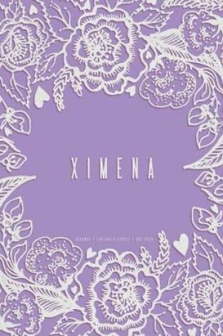 Cover of Ximena. Lavender Purple Journal, Dot Grid