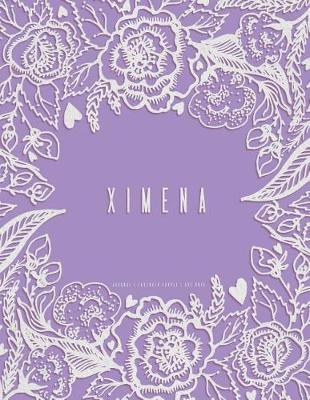 Book cover for Ximena. Lavender Purple Journal, Dot Grid