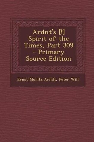 Cover of Ardnt's [!] Spirit of the Times, Part 309