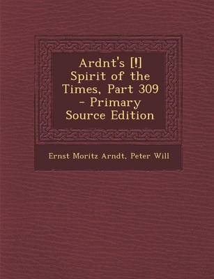 Book cover for Ardnt's [!] Spirit of the Times, Part 309