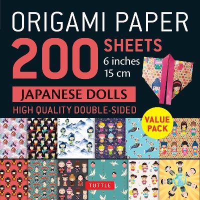 Cover of Origami Paper 200 Sheets Japanese Dolls 6 (15 CM)