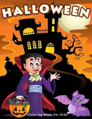 Book cover for Halloween Coloring Book For Kids