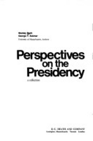 Cover of Perspectives on the Presidency