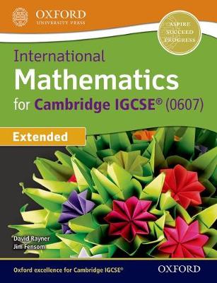 Book cover for International Maths for Cambridge IGCSE Extended
