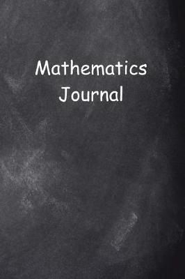 Cover of Mathematics Journal Chalkboard Design