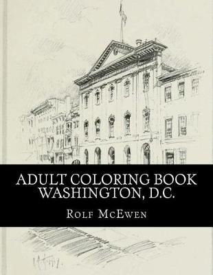 Book cover for Adult Coloring Book - Washington, D.C.