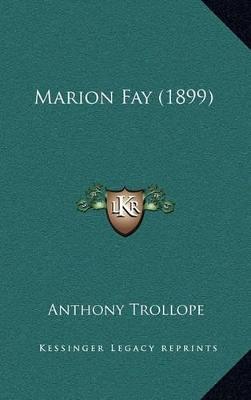 Book cover for Marion Fay (1899)