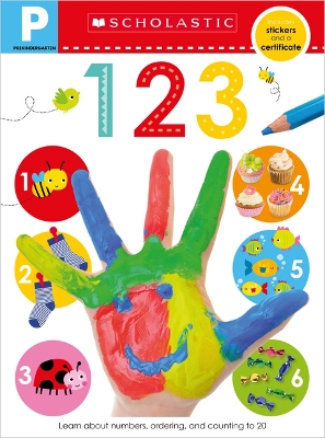 Book cover for 123 Pre-K Workbook: Scholastic Early Learners (Skills Workbook)