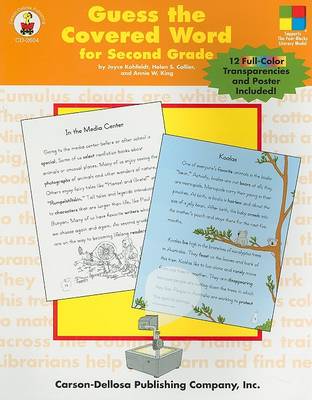 Book cover for Guess the Covered Word for Second Grade