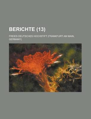 Book cover for Berichte (13)