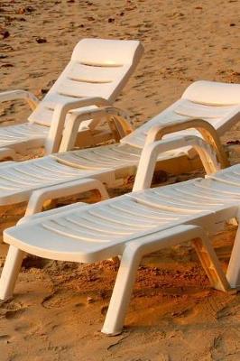 Book cover for Three White Lounge Chairs on the Beach in Florida Journal