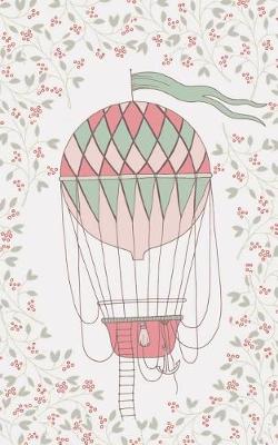 Book cover for Pink Coral Hot Air Balloon & Basket - Lined Notebook with Margins - 5x8