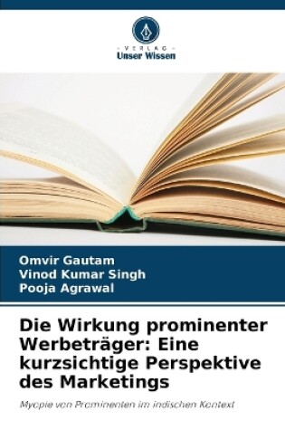 Cover of Die Wirkung prominenter Werbetr�ger