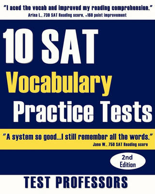 Book cover for 10 SAT Vocabulary Practice Tests