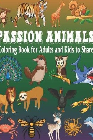 Cover of Passion Animals coloring book