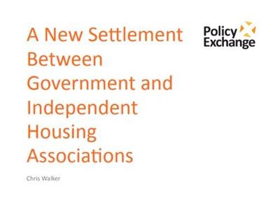 Book cover for A new settlement between government and independent housing associations