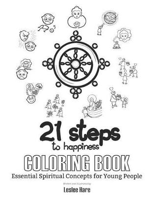 Book cover for 21 Steps to Happiness Coloring Book