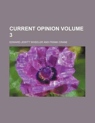 Book cover for Current Opinion Volume 3