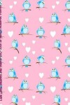 Book cover for Cute Little Bluebird and Hearts 2017-2018 18 Month Academic Planner