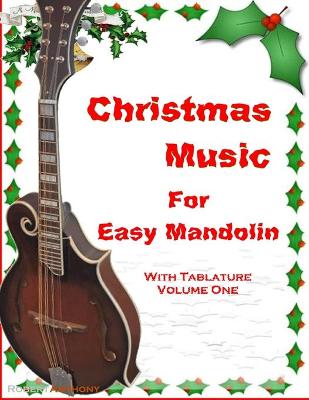 Book cover for Christmas Music for Easy Mandolin with Tablature