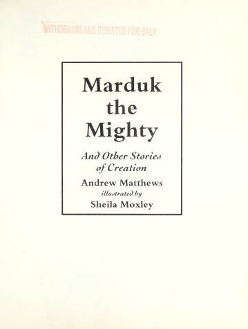 Book cover for Marduk/Other Stories Creation