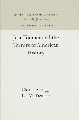 Book cover for Jean Toomer and the Terrors of American History