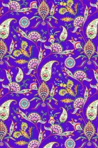 Cover of My Big Fat Journal Notebook Paisley Pattern On Purple