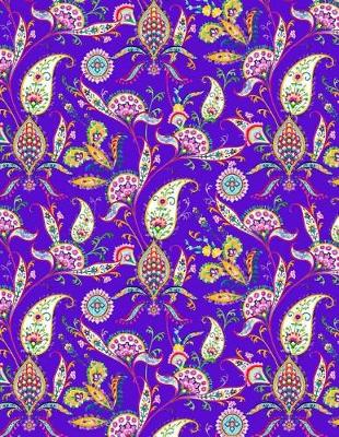 Cover of My Big Fat Journal Notebook Paisley Pattern On Purple