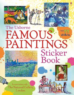 Book cover for Famous Paintings Sticker Book