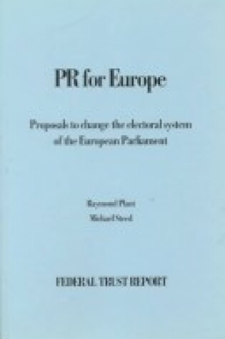 Cover of PR for Europe