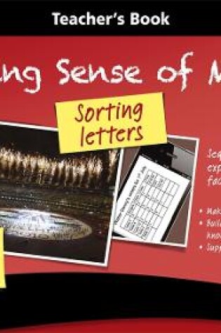 Cover of Making Sense of Maths: Sorting Letters - Teacher Book