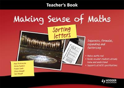 Book cover for Making Sense of Maths: Sorting Letters - Teacher Book