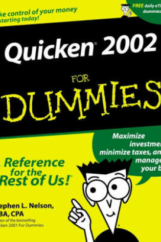 Cover of Quicken 2002 for Dummies