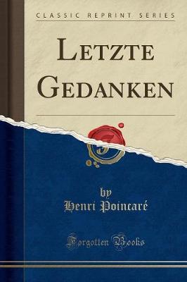 Book cover for Letzte Gedanken (Classic Reprint)