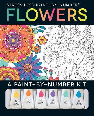 Book cover for Stress Less Paint-By-Number Flowers