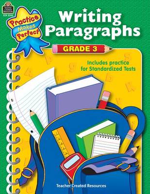 Book cover for Writing Paragraphs Grade 3