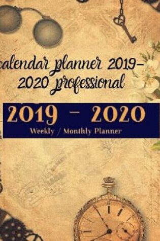 Cover of calendar planner 2019-2020 professional
