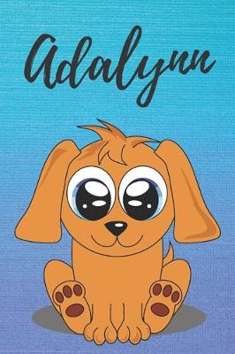 Book cover for Adalynn dog coloring book / notebook / journal / diary