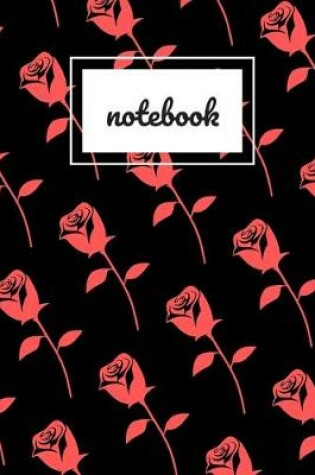 Cover of Red rose print notebook