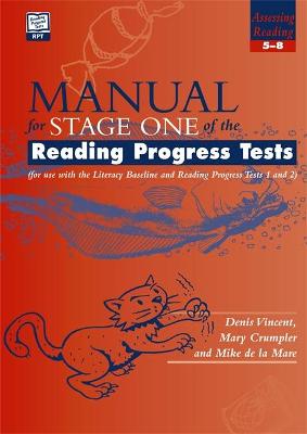 Book cover for Reading Progress Tests, Stage One MANUAL