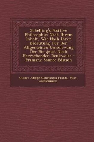 Cover of Schelling's Positive Philosophie