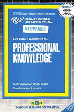 Cover of PROFESSIONAL KNOWLEDGE (COMBINED)