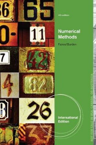 Cover of Numerical Methods, International Edition