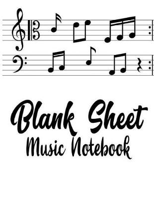 Cover of Blank Sheet Music Notebook