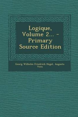 Cover of Logique, Volume 2...