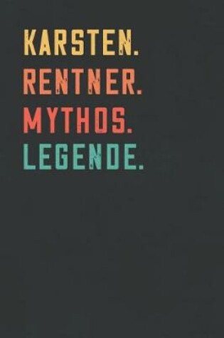 Cover of Karsten. Rentner. Mythos. Legende.