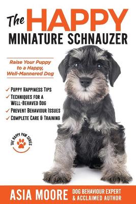 Book cover for The Happy Miniature Schnauzer