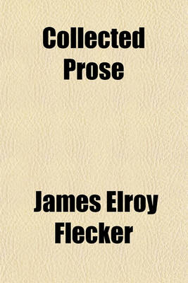 Book cover for Collected Prose